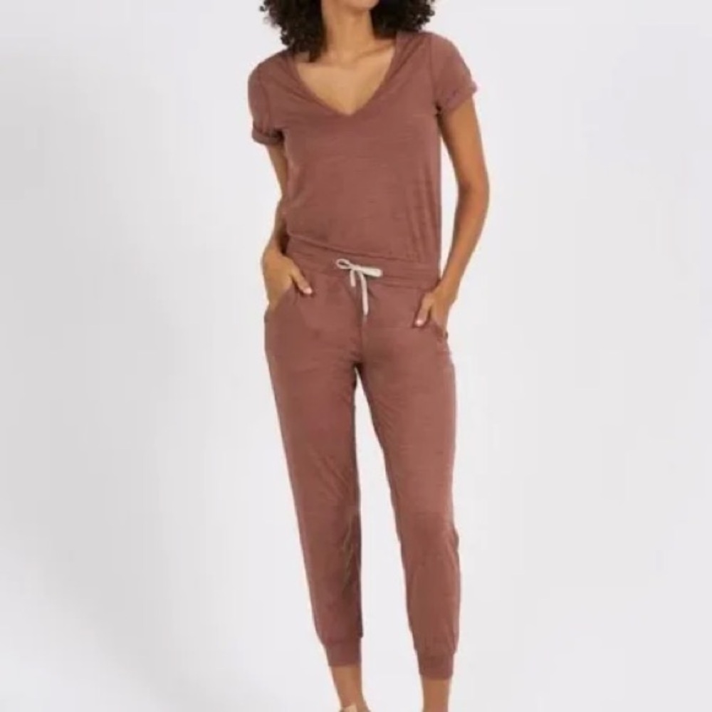 Vuori All Day Romper - Terra Cotta, Small